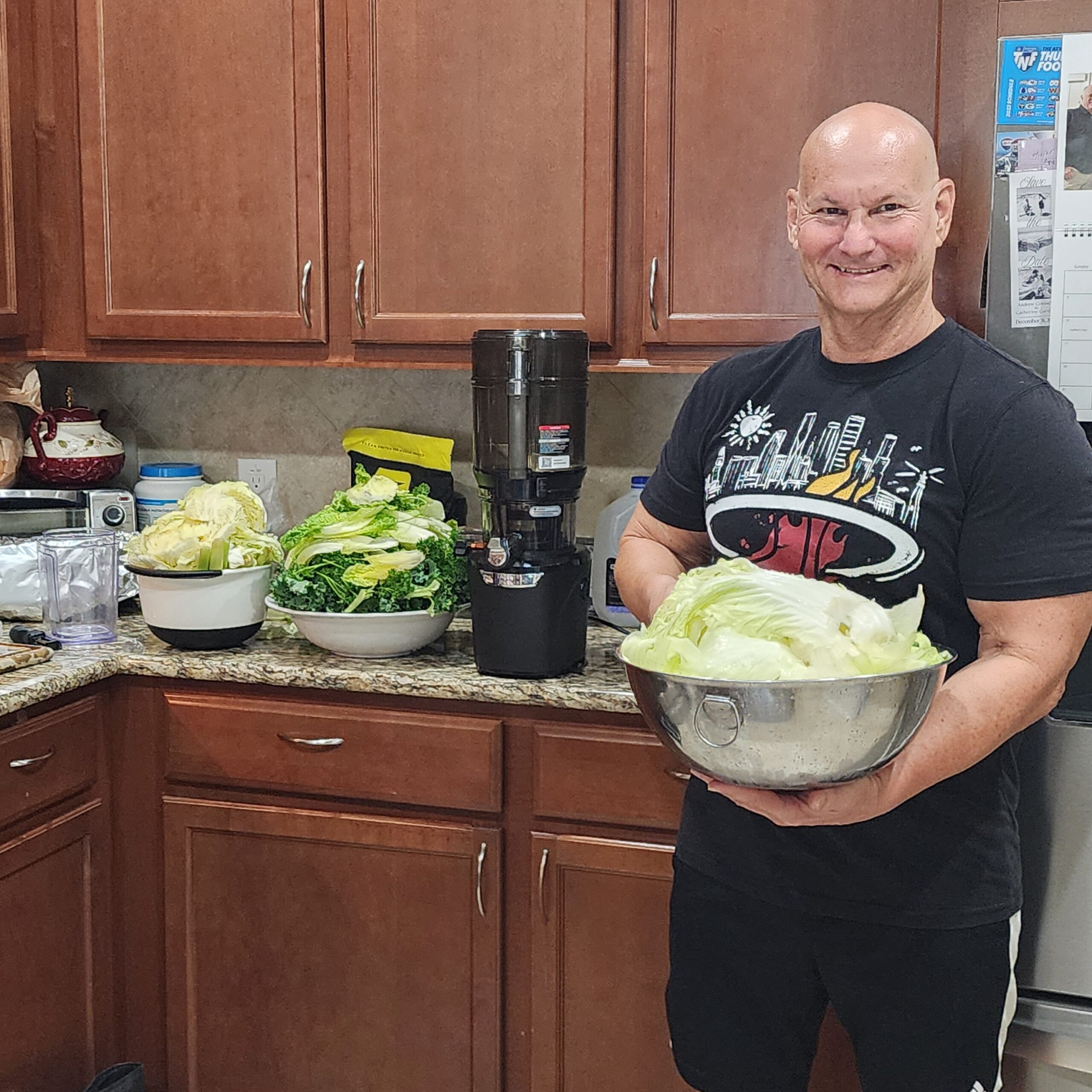 Del Summy with fresh greens